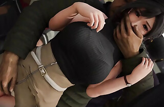 Legal age teenager get creampie in public train