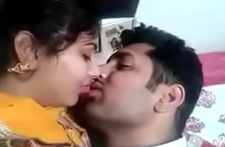 Indian girl giving a kiss