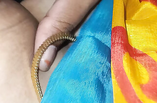 married body of men blue colour saree romance with the brush show one's age