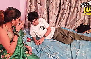 Huge Confidential Indian Irish colleen Stripped off Her Saree and Drilled Hard by Young Little shaver