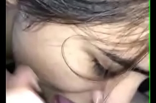 Indian college girl keeps her boyfriend take over by sucking his tripe
