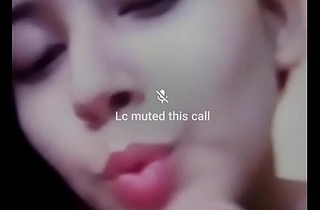 Sexy indian girlfriend aloft video call