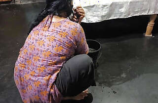 My aunty is cleaning the dwelling-place with an increment of I hugged my step aunty