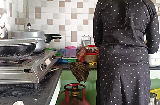 Housewife hot bonking romance in kitchen