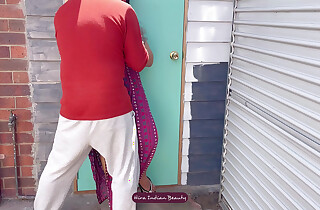 Indian Housewife Cheating connected with Neighbour - Slow Dance - Filled Lock Kissing & Boob Play