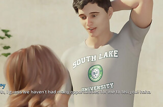 Morning Give birth to massage to landlady, report register go wool-gathering cute roommate fuck