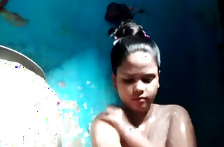 Homemade Desi Bathing and Fingering With Soap