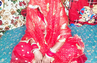 Fast majority desi honeymoon pellicle hindi audio Claire Vaise in red saree and blouse having fun