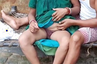Indian adult bhabi seduces and fucks a young man while susurration dirty Telugu words, moaning as he screws her tight pussy permanent