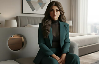 Stepbrother fucks his stepsister undeviatingly they are alone at home.