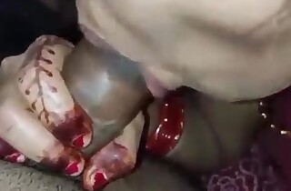 Youthful Indian Desi village bhabhi was hard shafting with dever in defecate on clear Hindi audio