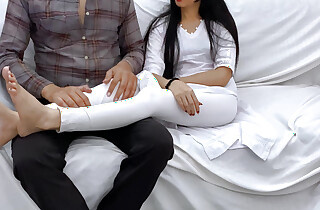 Seeing my mother-in-law's thin waist increased by thick ass, my penis became erect.