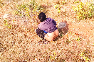 Indian aunty caught and  fucked outdoor