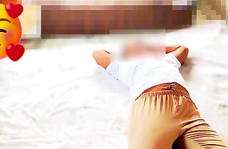 My Indian step keep alive received relating to have sex in me while she was prickling me, Legal age teenager Step keep alive hot fucking