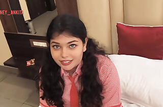 School Girl Light of one's life in OYO Hotel hindi MMS, Desi BF GF Go waggish lifetime in OYO Hotel MMS sex
