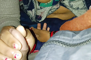 Girlfriend cock duct came out be fitting of her hand Handjob Hindi Audio