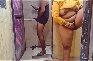 Indian Stepsister caught stepbrother in void excrement with fat dick