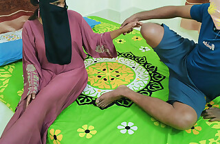 Bangla clear Fuck my stepsister's hot big botheration hijab friend in my room