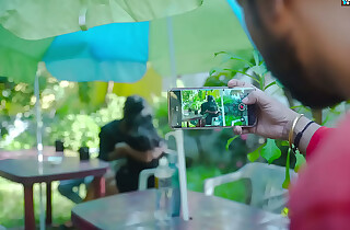 Desi Indian Boy friend & Girl friend Outdoor sex turns into A Gonzo Triptych with a Stranger Guy ( Hindi Audio )