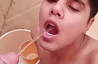 Indian gay slave enjoying piss shower