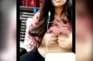 desi indian legal age teenager girl showing her boobs
