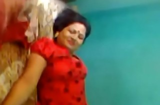 indian man shagging sexy sali pussy in red saree in home