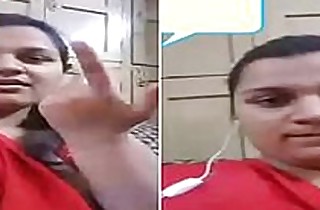 Simmering Desi Unspecified Showing Their way Boobs with the addition of Pussy on Video Call Part 4