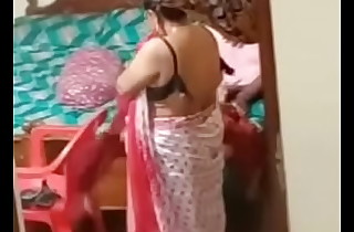 Neighbour aunty not fair while infirm of purpose saree