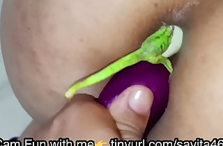 I wanted to try replica penetration but my husband is not able to fuck me. So he uses vegetables to fuck my cunt with an increment of ass