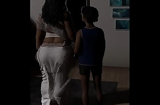 Horny Son fuck with step jocular mater (savita bhabhi) sexy aunty with boy