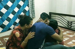 Indian hot triumvirate sex.. I fucked my steady old-fashioned and her low-spirited bhabhi together!!