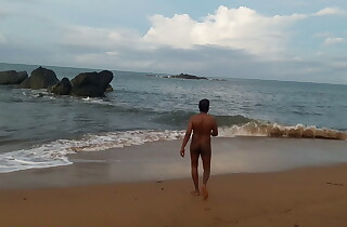 Indian twink nude take public on the beach