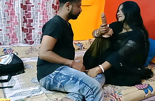 Indian hot NRI bhabhi fucking with dildo and my penis! Hindi sexual connection with clear audio