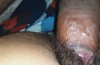 Desi hot wife going to bed and fingering hairy pussy and licking pussy - Aishu