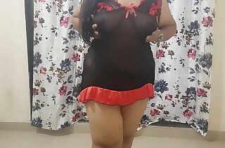 lickerish hot Indian sexy bhabhi spanking her big ass hard for her neighbour