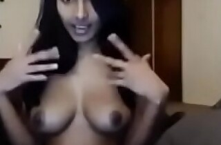 Beautiful Indian cosset Radhika from Chennai loves nigh show heavy boobs on webcam