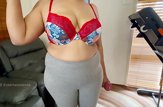 Fit and Sexy Milf Make nervous in Bra - Awesome Jugs and Butt