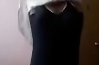 Girl send dress all round webcam