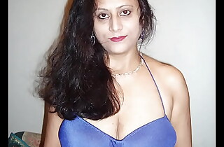 Indian blue wife show blue body