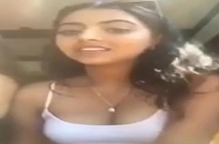 indian girl conversing on livestream