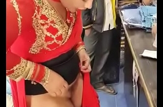 Desi hijjra kinnar getting naked in shop