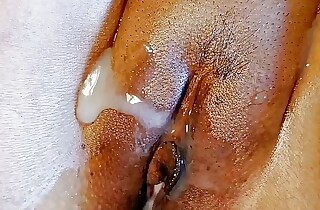 College small fry fucked her neighbor aunty with creampie over her pussy