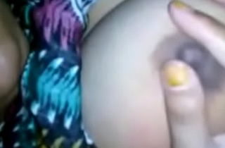 desi aunty selfmade boobs squeezing be beneficial to lover mms