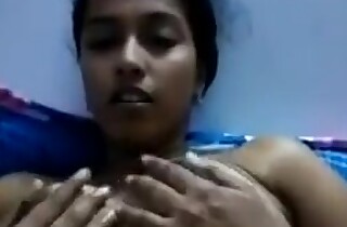 Indian newrly married wife showing her tits and pussy