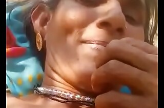 Desi village aunty urinating and having it away