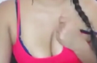 Indian solo woman exhibiting a resemblance boobs