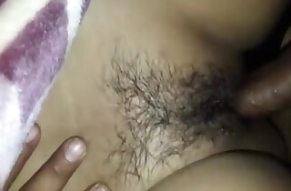 Indian Costs Insert Dick In Hairy Pussy of wife in Under Hammer away Blanket