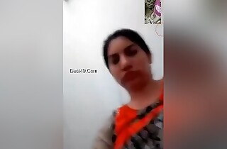 At present Exclusive -paki Bhabhi Shows Her Boobs With the addition of Pussy To Lover On Vc Part 1
