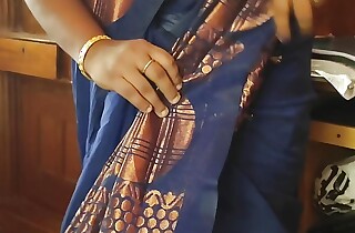 Tamil Neonate Varsha Bhabhi  wearing Sari
