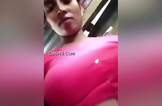 Today Exclusive- Village Bhabhi Shows Her Boobs And Pussy